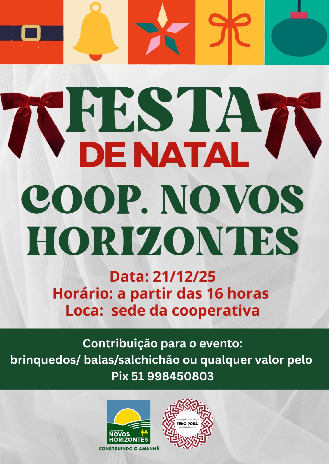 Festa de Natal Cooperativa Novos Horizontes